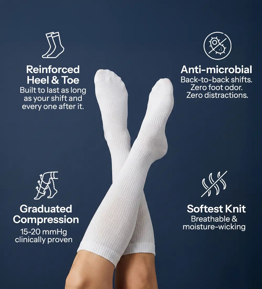 Compression Socks for Nurses - 15-20 mmHg