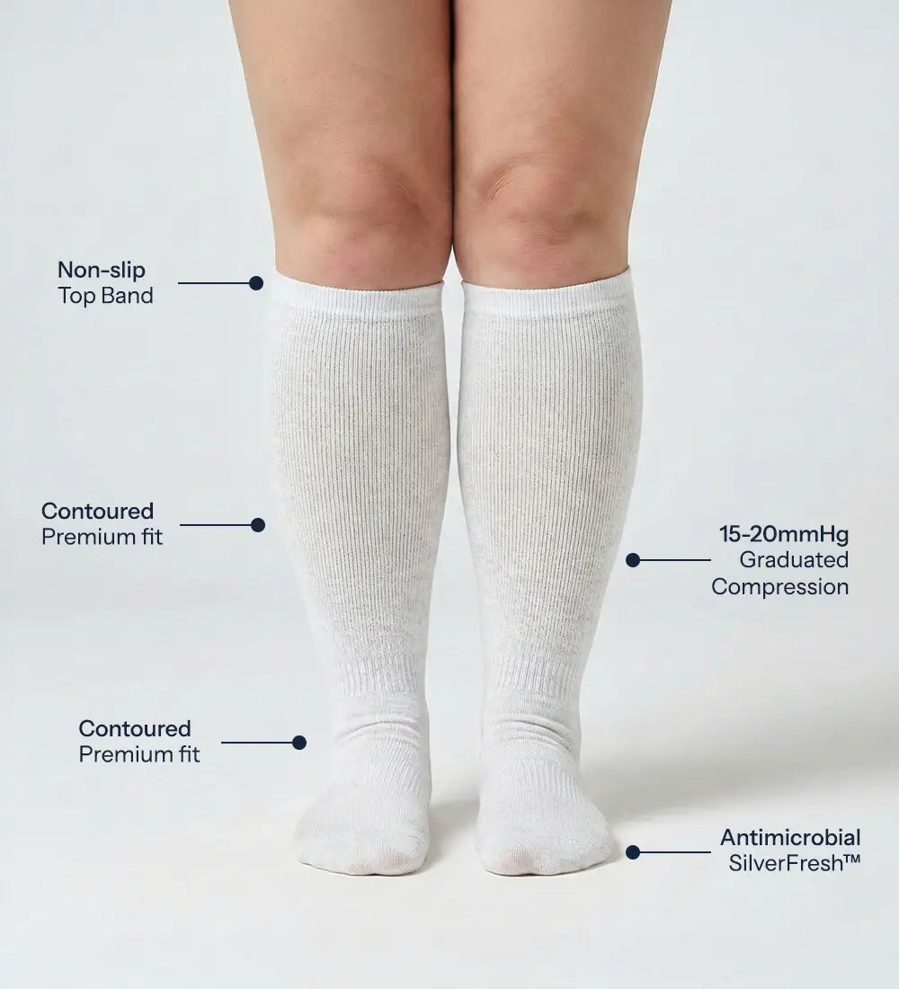 Compression Socks for Nurses - 15-20 mmHg