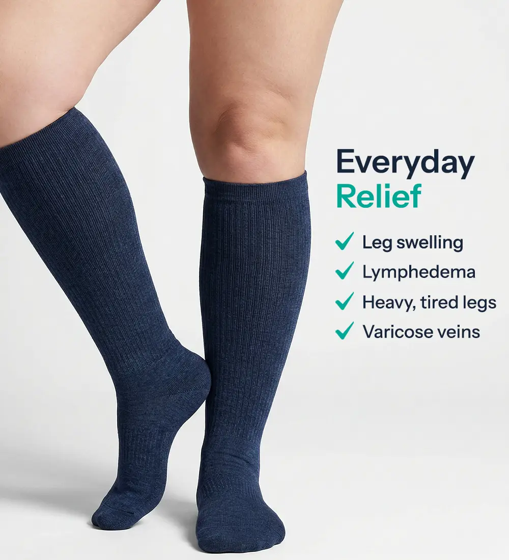 Everyday Compression Socks for Women | 15-20 mmHg | All-Day Comfort