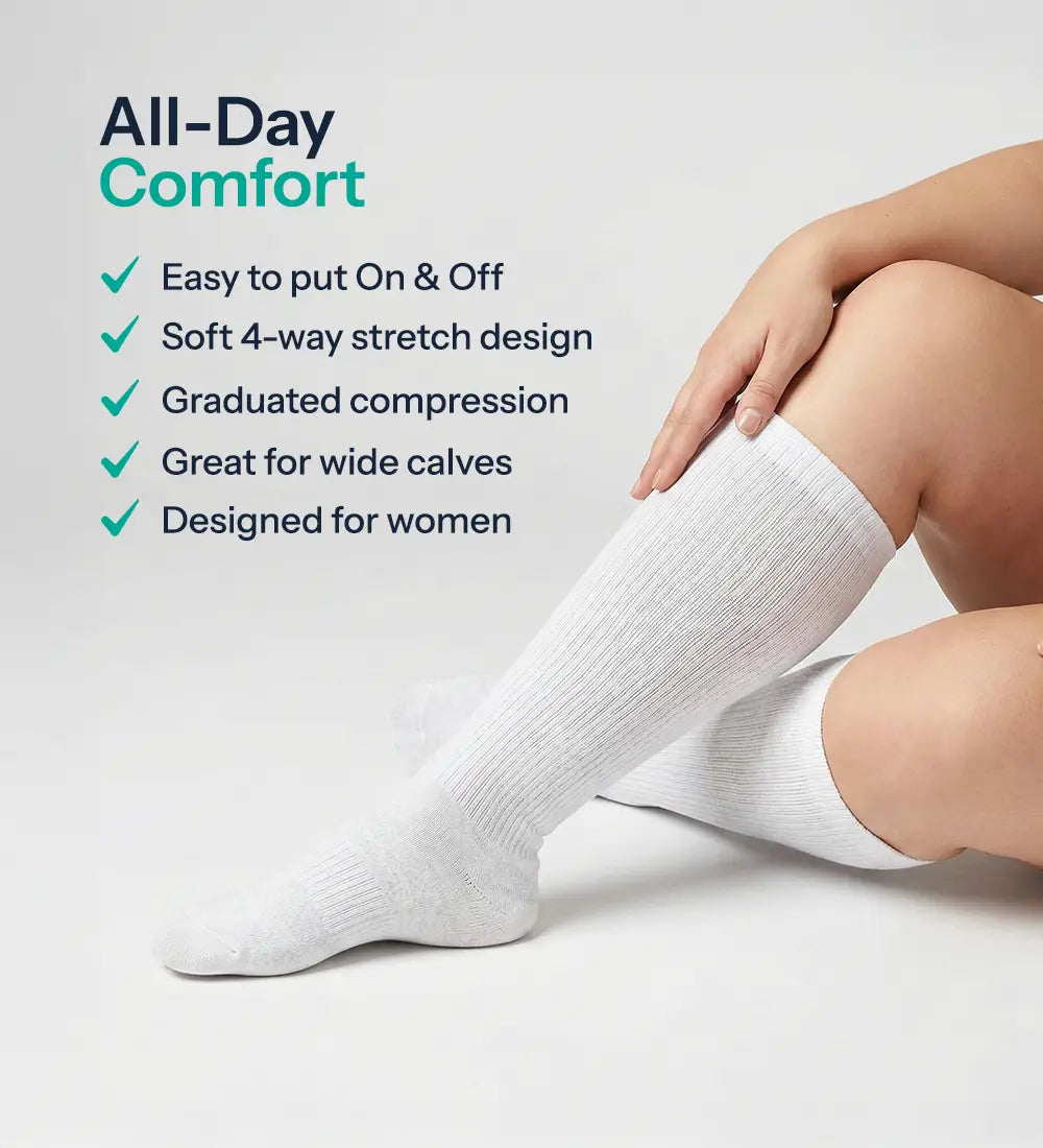Everyday Compression Socks for Women | 15-20 mmHg | All-Day Comfort